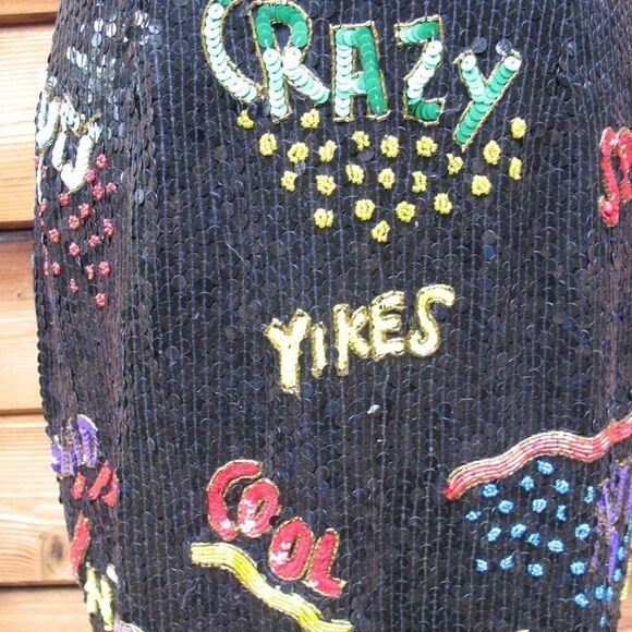 Vintage Cache Gold Label Sequin Dress - Picture 10 of 11